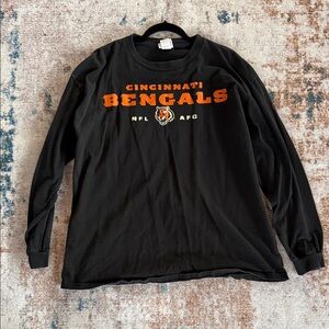 Vintage Cincinnati Bengals NFL Black Long Sleeve Tee